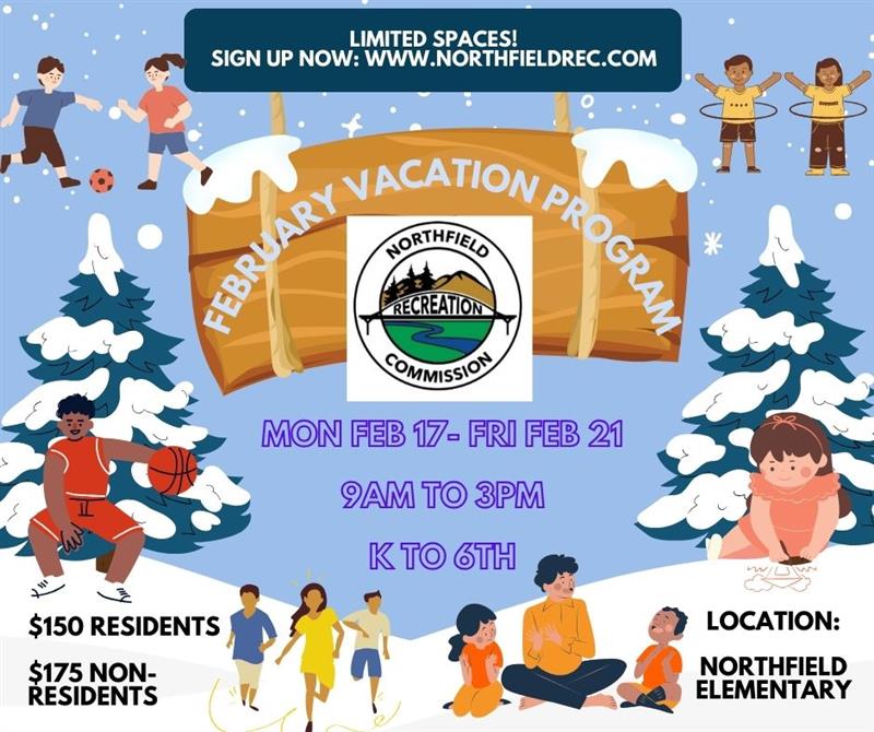 Feb Vacation Program flyer