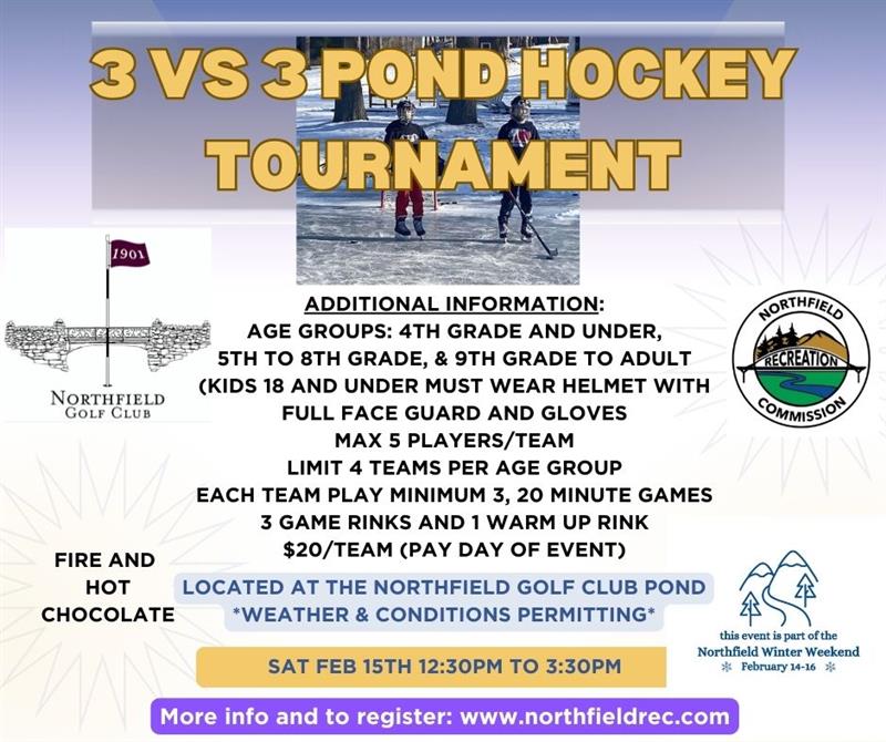 Pond Ice Hockey Tournament